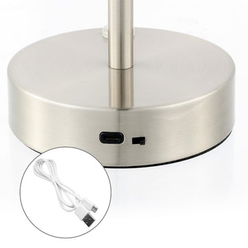 Carson 12.75" Modern Minimalist Iron Rechargeable Integrated LED Table Lamp - JONATHAN Y